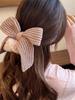 1pcs Soft Autumn and Winter Bow Plush Elastic Hair Ties | Ponytail Holders for Women's Party Outings and Daily Styling Accessori