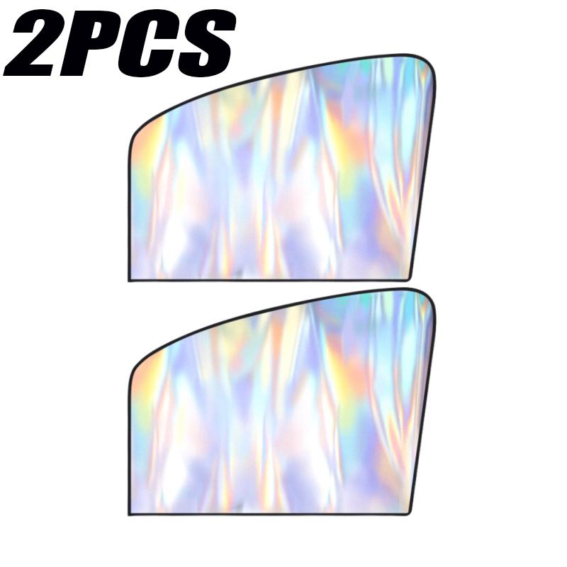 1-2pcs Magnetic Car Side Window Sun Shade Curtains UV Blocking Summer Car Sun Protection Cover Anti Glare Auto Privacy Curtain