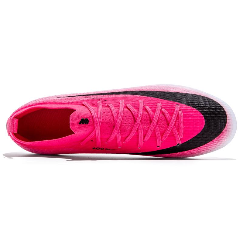 Kuaipu Tian Men's Seamless Flyknit Low-Top Football Shoes with Long and Mixed Studs