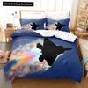 Fighter Fire King Queen Full Duvet Cover Cool Airplane Bedding Set Military Fans Quilt Cover Red Black Polyester Comforter Cover