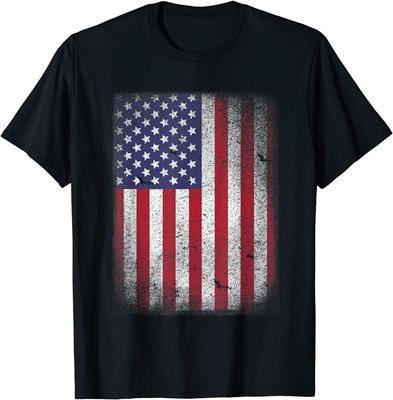 Vlajka USA 4. července American Red White Blue Star Stripes Day Unisex tričko