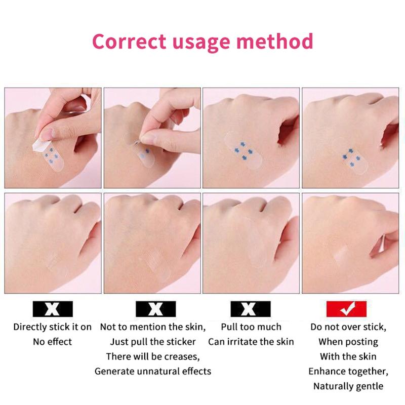 400Pcs Lifting Face Stickers Invisible Transparent Thin Face Patche Lift Tools V-Shape Face Wrinkle Sagging Skin Adhesive Tape