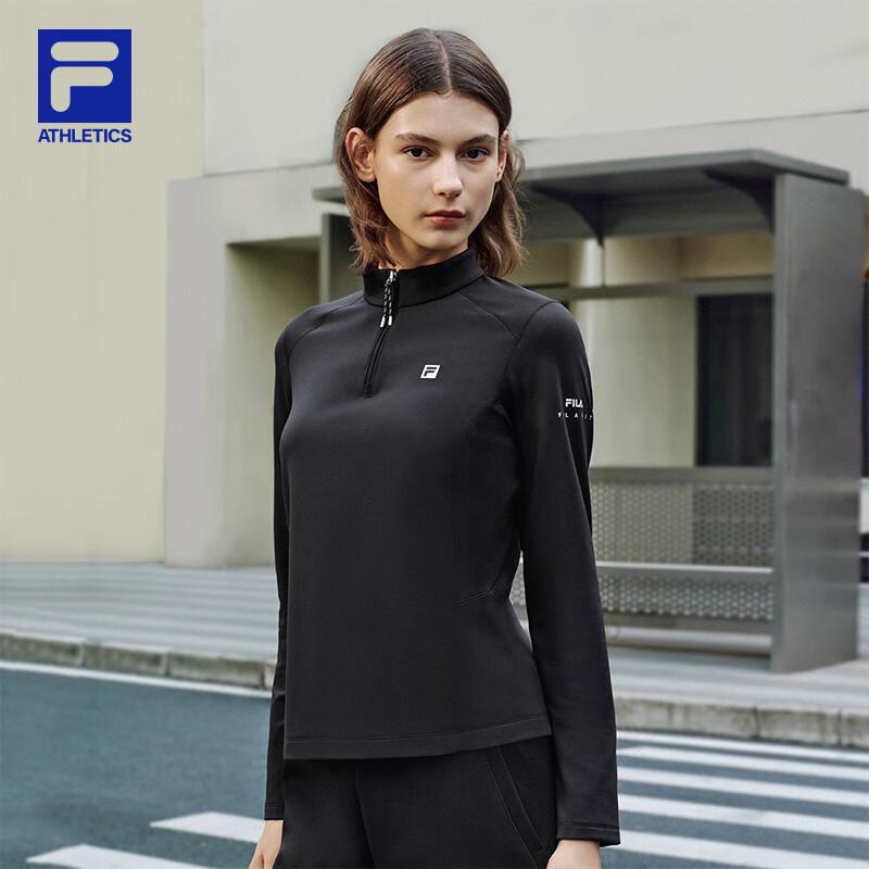 FILA Women's Fleece Half-Zip Training Long-Sleeve Top