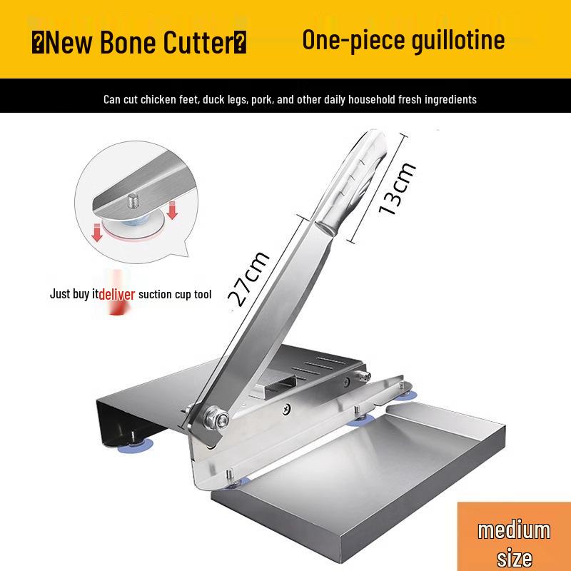 KT German Guillotine Bone Cutter: Household & Commercial Use for Chopping Bones, Pig Trotters, Meat, and Chicken