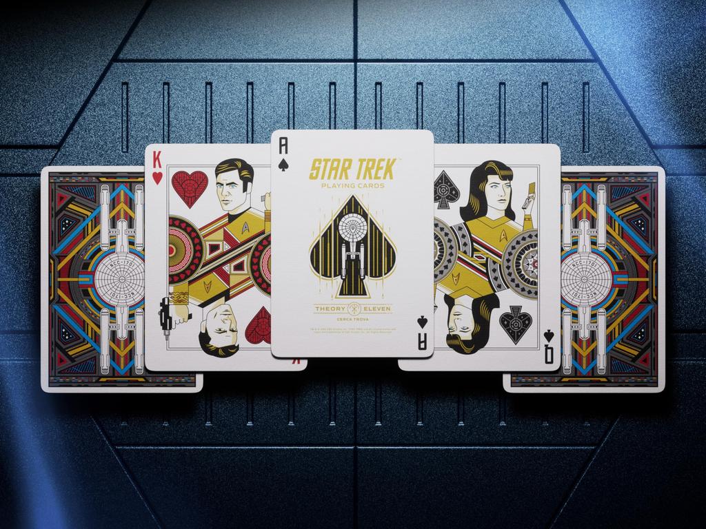theory11 Star Trek Light Premium Playing Poker Standard Premium Playing Cards Cards, Size, Index,