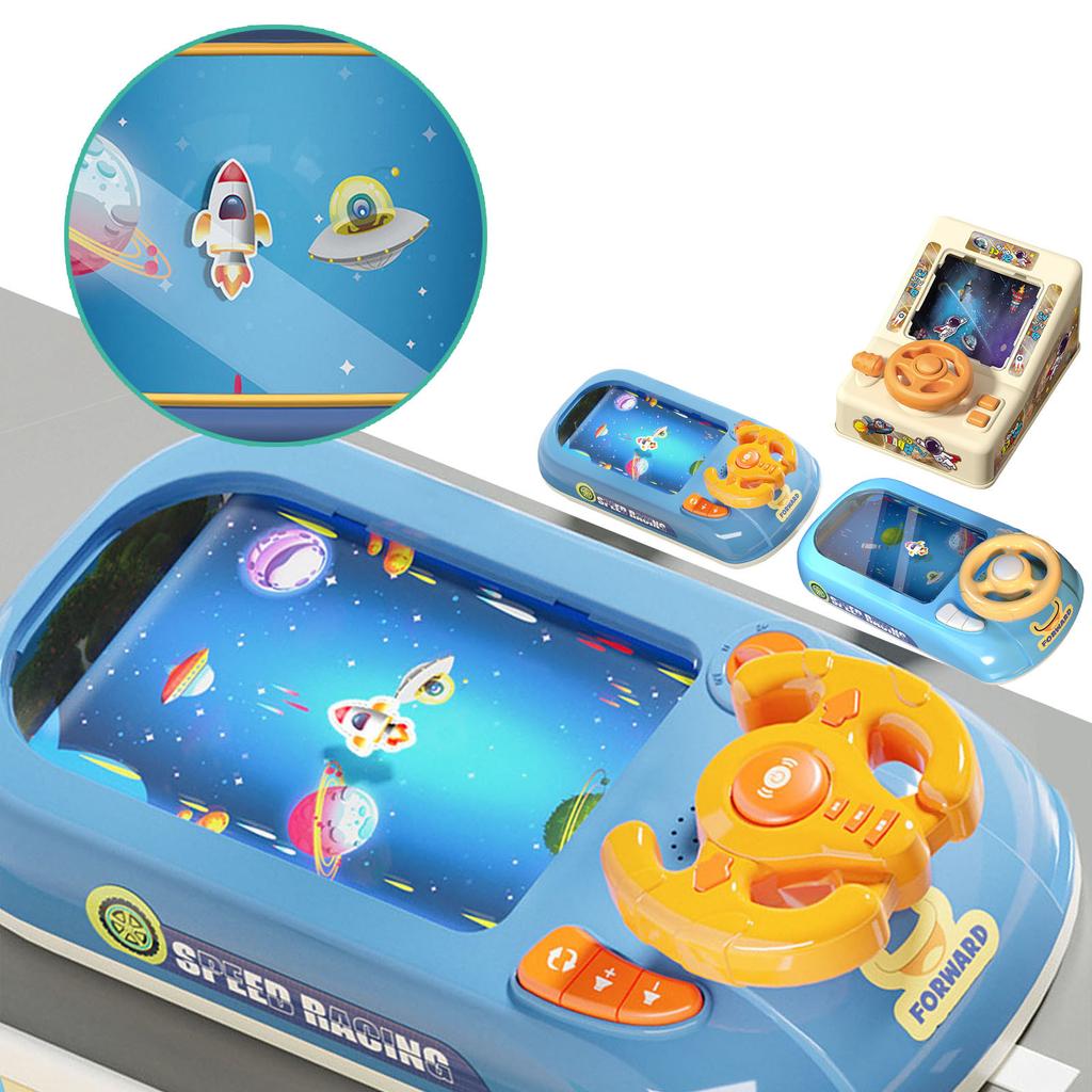 Electric Steering Wheel Toys Desktop Game Equipment Music Fun Steering Wheel Toys Promote Parent-child Interaction
