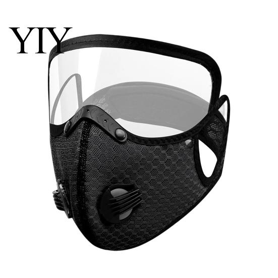 Adjustable Goggles Mask Cycling Face with Eye Shield, Breathing Valve, Lightweight Reusable Protection Windproof Dust-proof Goggle Protective