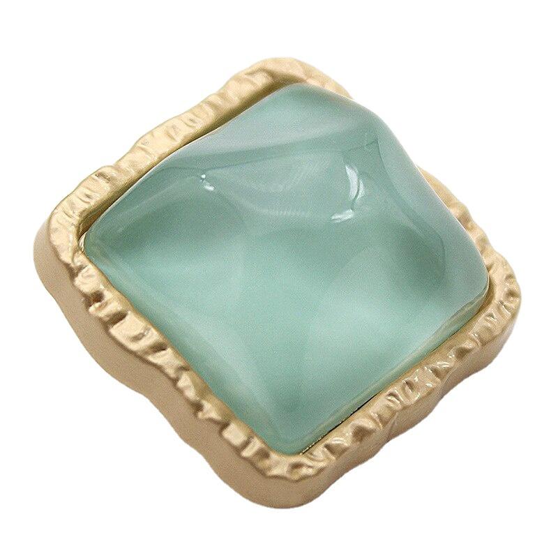 6Pcs 21mm Square Metal Women Coat Sewing Buttons for Clothes Vintage Jacket Sweaters Dress Decorations Accessories