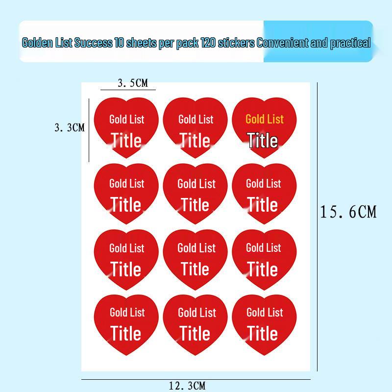 Gaokao Motivational Stickers: Heartfelt Exam Blessings and Cheering Stickers for Success