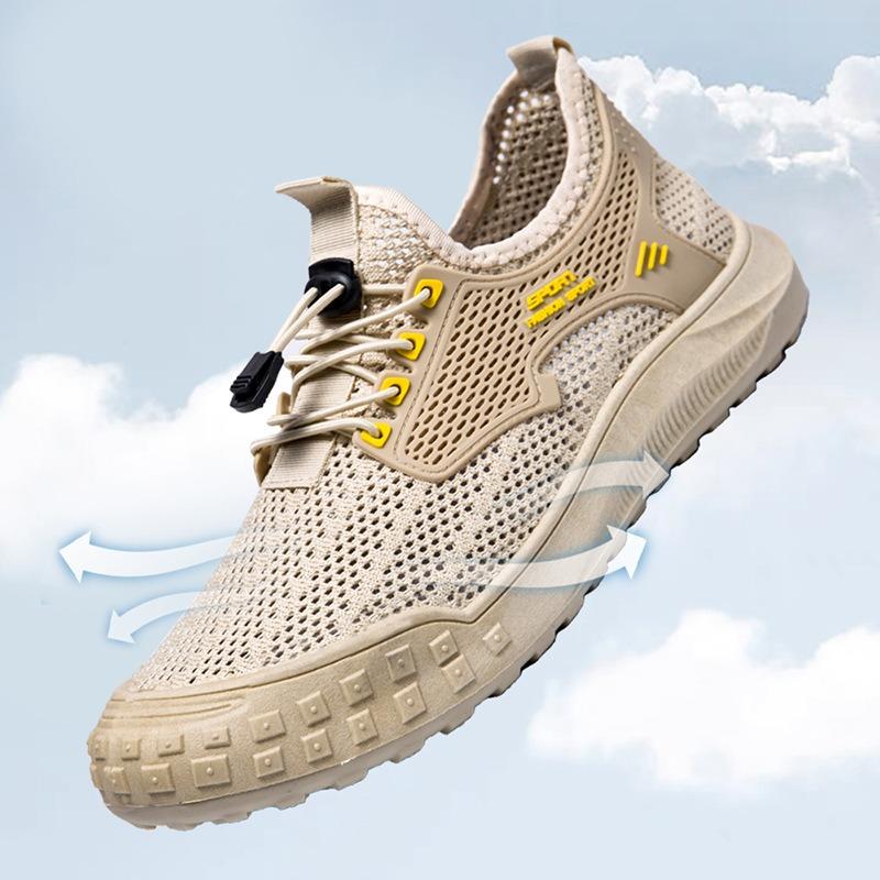 Summer New Breathable Men's Shoes Men's Mesh Casual Shoes Lightweight Soft-soled Sports Shoes Trendy Shoes Men's Shoes
