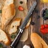 ZENG Bread Knife 8 Inch Professional Serrated Bread Cutter Wave Edge Ultra Sharp Bread Slicing Knife With Gift Box Cake Knife