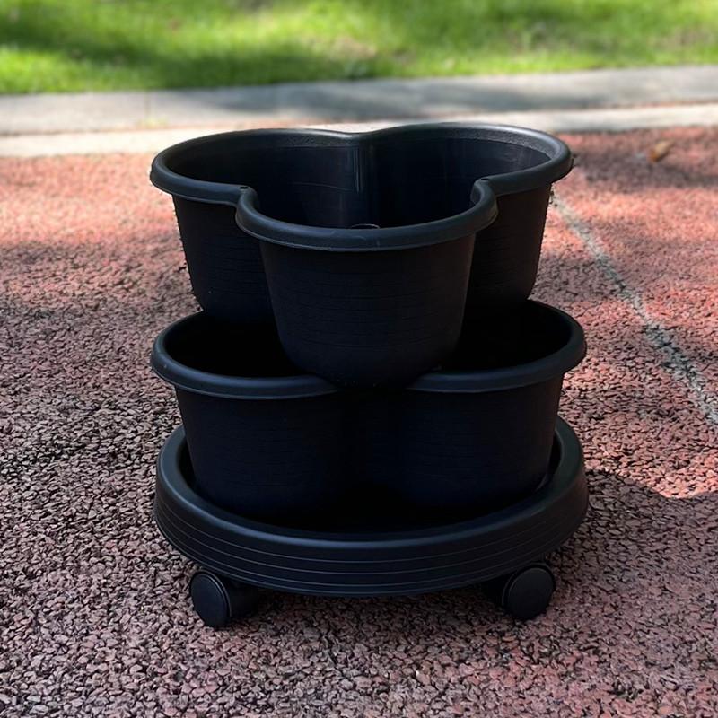 Vegetable Plastic Pot Family Balcony Strawberry Potted Plant Three Dimensional Multi-layer Space Saving Planting Flower Pots