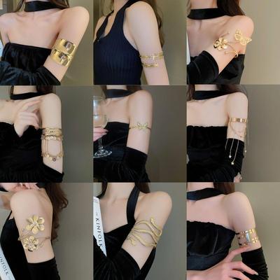 Bracelet Jonc Concave Irrégulier Européen-Américain: Bracelet de luxe chic et froid pour femmes