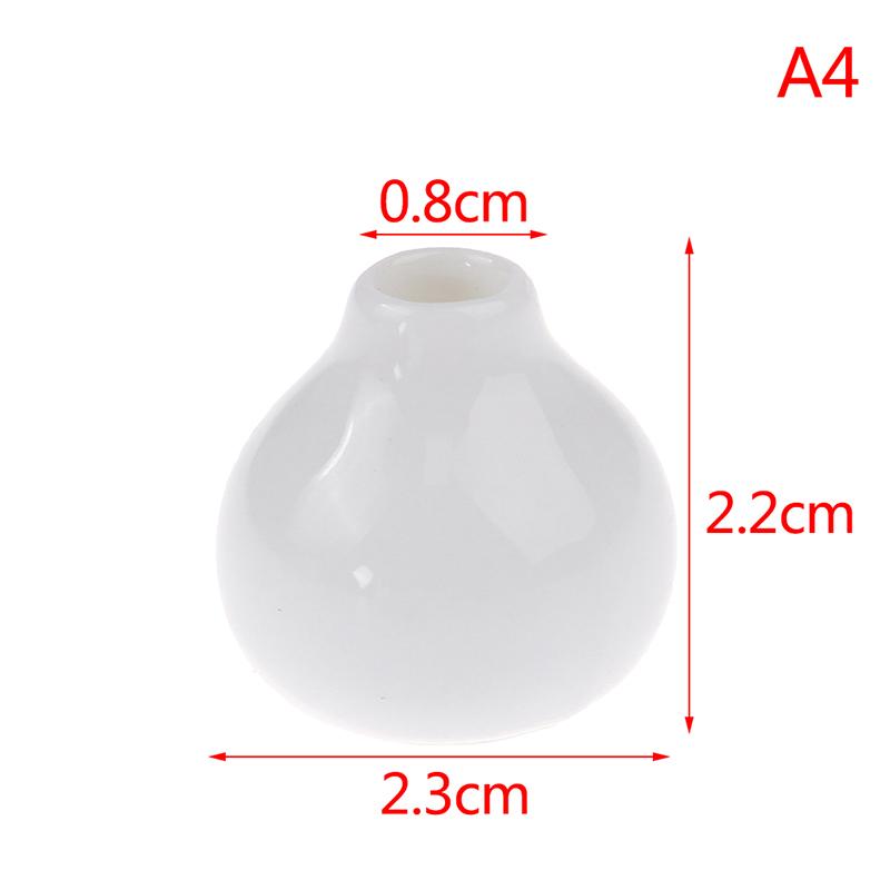 1:12 Dollhouse Miniature Jasmine Hydrangea Flower Green Plant Vase Flowerpot Vase Jar Model Furniture Decoration Accessories