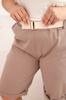 Spodenki Damskie Bawełniane Plus Size Z Paskiem Fango Xxxxl