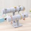 Styling Jewelry Display Stand Portable Velvet Bracelet Bangle T-Bar Headrope Rack Watch Ornaments Organizer 1/2/3-Tier