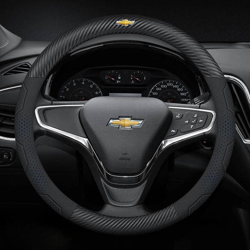Car Steering Wheel Cover For Chevrolet Aveo Bolt Cavalier Cruze Onix Orlando Silverado Spark Tahoe Suburban Lacetti Tracker