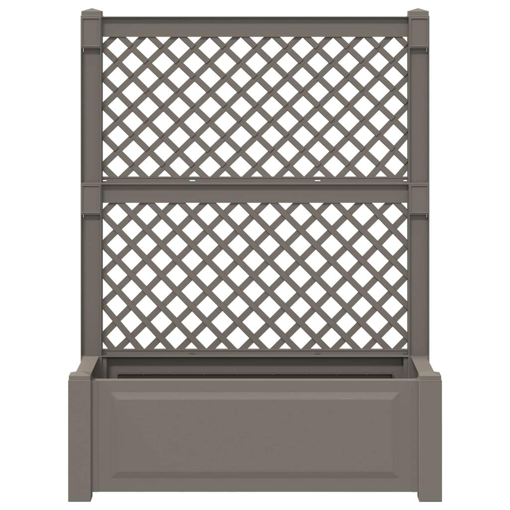 Large Planter with Trellis Gray 99.5 X 43 X 133.5 Cm PP