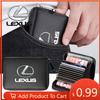 Interior Stickers Leather Car Driver License Credit Card Holder Case Wallet Car Accessories For GX460 CT200H ES Fsport GS