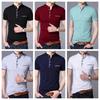 Cămașă polo cu mâneci scurte din bumbac, cu mâneci scurte, 5XL, mărime mare, pentru bărbați