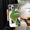 Funny Sad Forg P-Pepe Meme Shockproof Phone Case for iPhone 17 Air 16 16E 15 Pro Max 14 Plus 13 Mini 12 Back Cover Anti Fall Fun