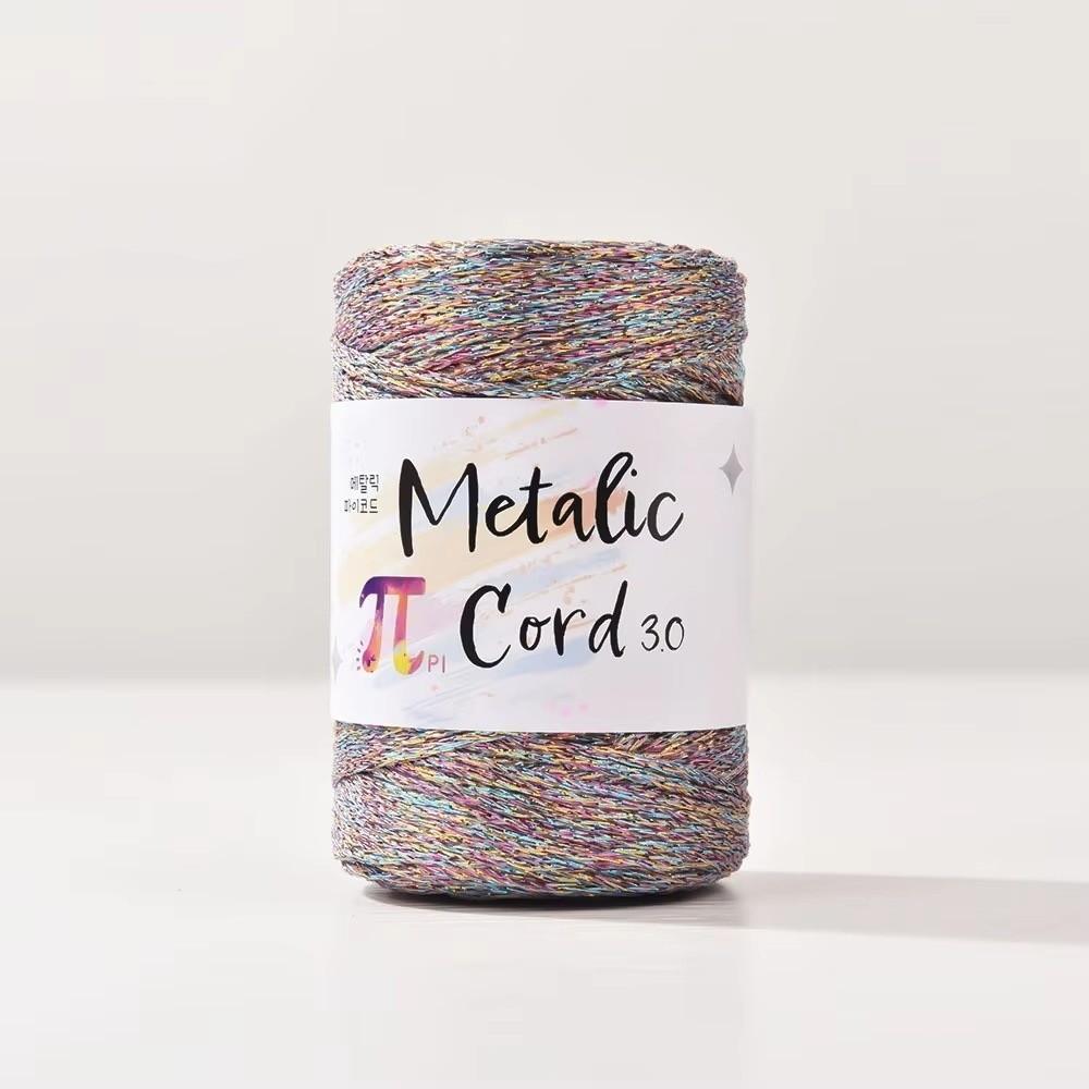 150g/ball Gold Wire Hollow Core Rope 3 Strands 3mm 100m Glitter Gold Cord Thread Handmade Knitting Crochet Yarn Handmade Crochet
