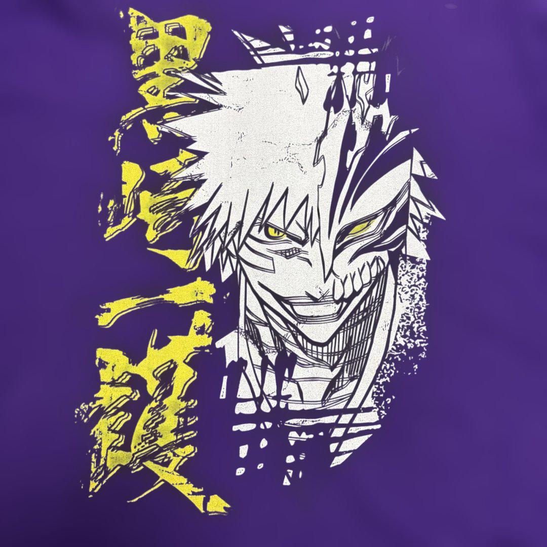 

[Б/У] Bleach Kurosaki Ichigo аниме футболка фиолетовая y2k