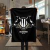 1PC Collingwood Football Club Print Flannel Blanket, High quality All Seasons, Home Decor, Warmth and Comfort, Perfect for Christmas Gifts