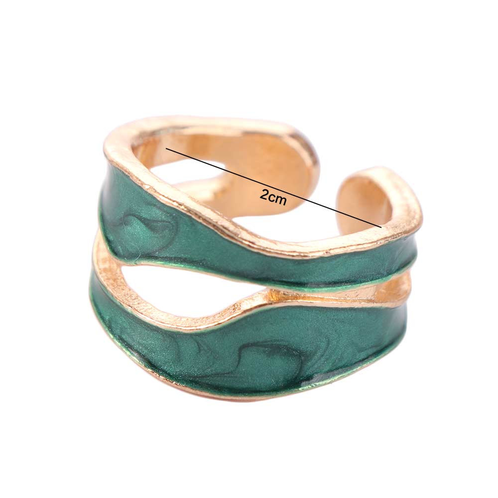 White Color Geometric Ring Vintage Style Metal Ring Vintage Adjustable Ring Girl