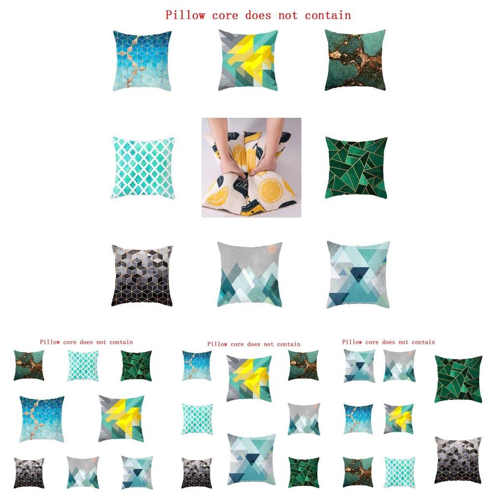 Nordic Style Marble Simple Abstract Geometric Pillowcase For Bedside And Window Seat Customizable Sofa Pillow