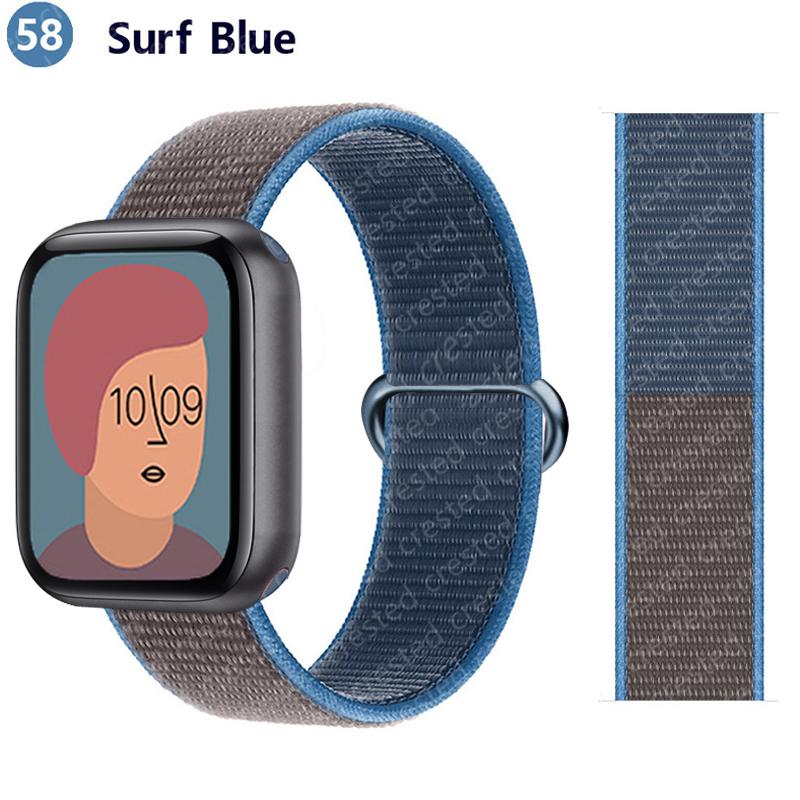 2pcs Straps For Apple Watch Band 44mm 40mm 45mm 46mm 42mm 49mm 41mm Nylon Loop Bracelet iwatch Series 10 9 8 7 6 5 3 se ultra 2