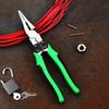 Electrician Pliers Multifunctional Needle Nose Plier for Wire Stripping Cable Cutter Terminal Crimping Hand Tools