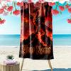 Name Custom Dragon Art Print Beach Towel, Large Soft Quick Dry Towel for Beach Camping Swimming