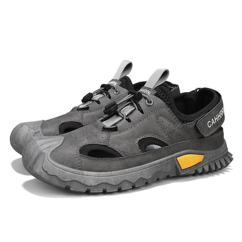 Sneaker Herren Sport Zehengeschlossene Sandalen Sommer Outdoor Wandern Mesh Schuhe Atmungsaktiv Lässig Weiche Sohle Männliche Schuhe