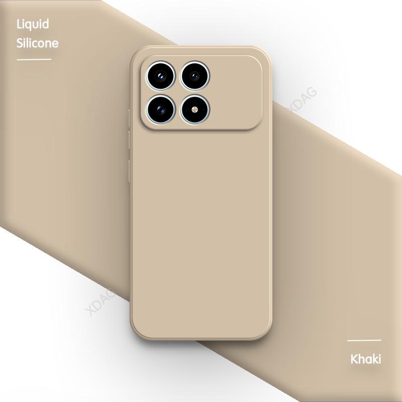 Oryginalne silikonowe etui na telefon do Xiaomi Poco F8 Pro Ultra 5G F8Pro F8Ultra Fundas Wysokiej jakości miękkie wewnętrzne pokrycie tylne z flokiem