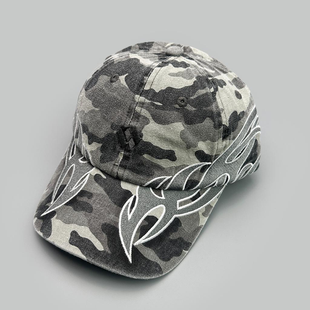 Heavy Industry High Quality Flame Flag Niche Baseball Cap Men'S And Women'S Shade Color Matching Personality Hip Hop Cap