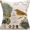 American Retro Printed Linen Pillowcase Living Room Sofa Office Pillow Car Cushion Cover