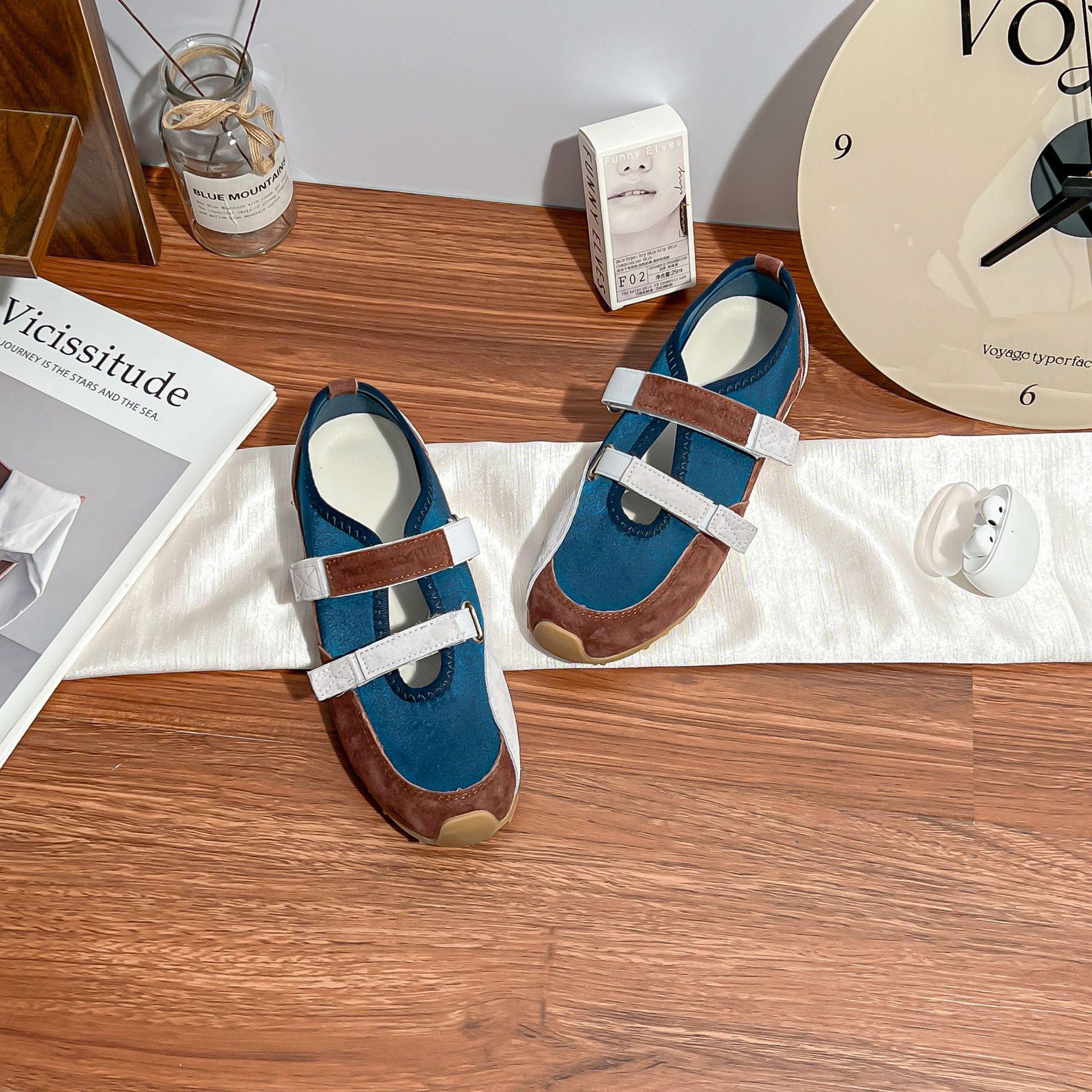 

Summer new platform sports shoes women wear high-end niche design retro dad shoes 2025 German training shoes 40 темно-синий