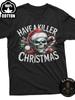 Unisex T-shirt Have A Killer Christmas Skull Santa Candy Cane T-Shirt Retro Plus Size T-Shirt, Father'S Day Gifts,
