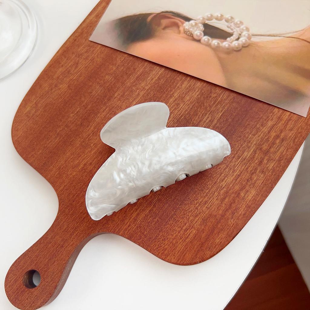 Korean Acrylic Hair Clip for Women Marble Texture Hair Claws Clips Trendy Girl Hairpin Korean Hair Accessories Headwear