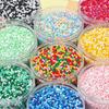 "2/3mm Solid Color Glass Rice Beads for Handmade DIY Jewelry: Bracelets & Necklaces"