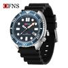 Oufannishi Waterproof Quartz Men's Watch with Luminous Dial, Rotating Bezel, and Calendar