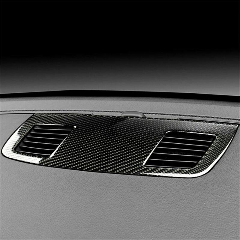 For BMW E90 E92 E93 3 Series 2005-2012 Carbon Fiber Style Center Console Air Vent Outlet Cover Trim Car Interior Accessories