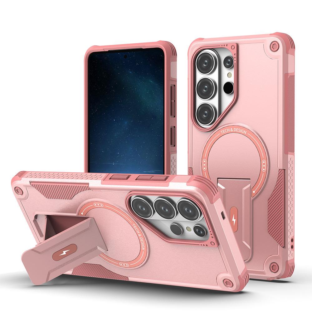 Magnetic Folding Bracket Case for Samsung Galaxy S26 S25 S24 Ultra Plus S25FE A56 A36 A26 A16 A17 A07 A06 A55 A35 A25 A15 Cover