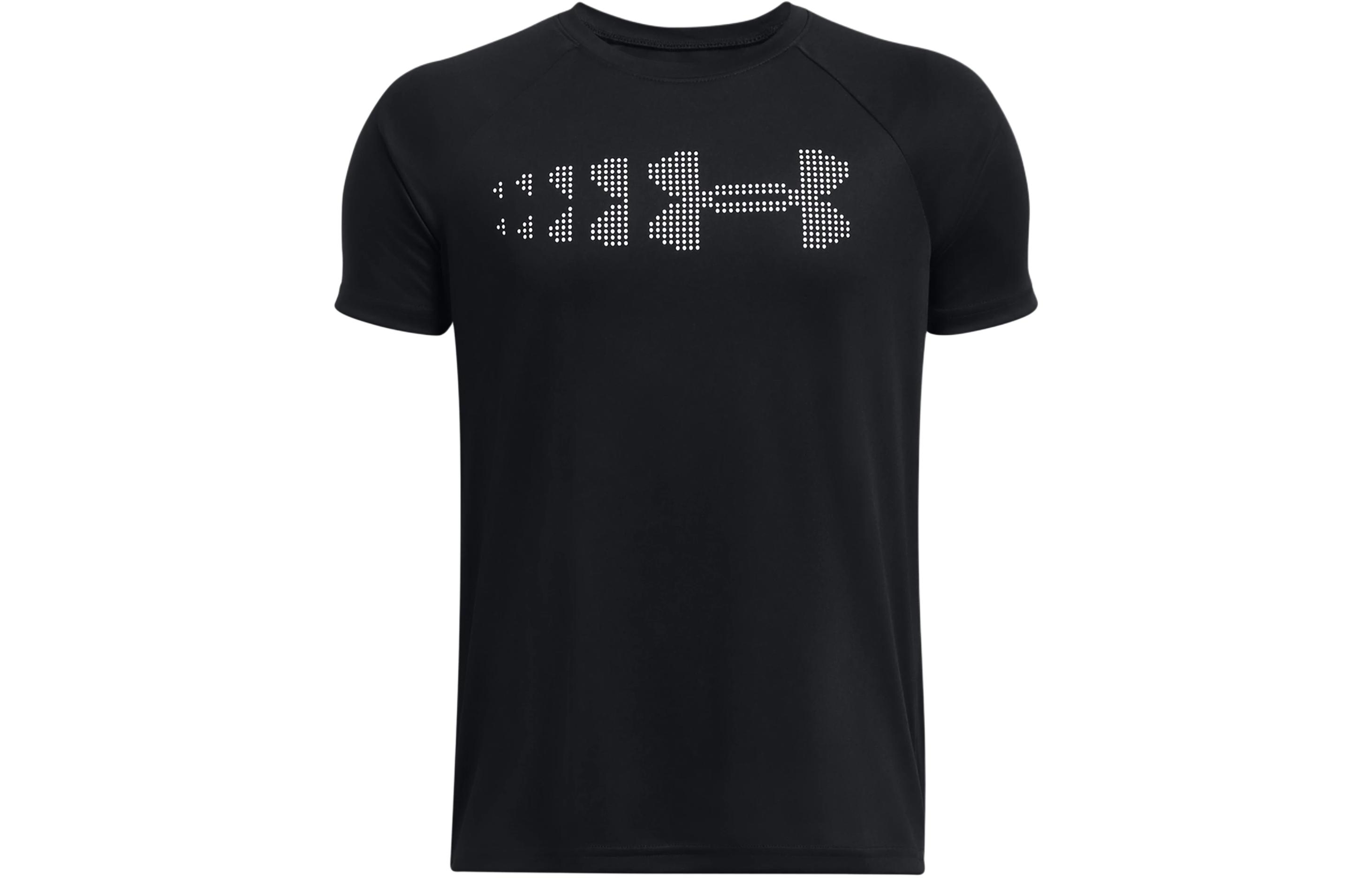 Under Armour T Shirt UA Tech™ Black Kids 1383009-001 YMD