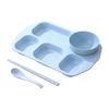 with Bowl and Tableware Fat-Loss Meal Plate Microwave-safe Divided Food Plate  Canteen