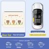 Car Sunshade Track Window Curtain - Interior Sun Protection & Privacy Blackout for Baby Stroller Side Windows