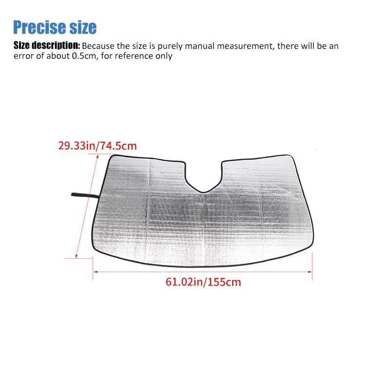 Fit For GMC-YUKON /Tahoe 2024 Up Car Front Windshield Sunshade Window Shade Foldable Sun Visor Cover Car Interior Accessories