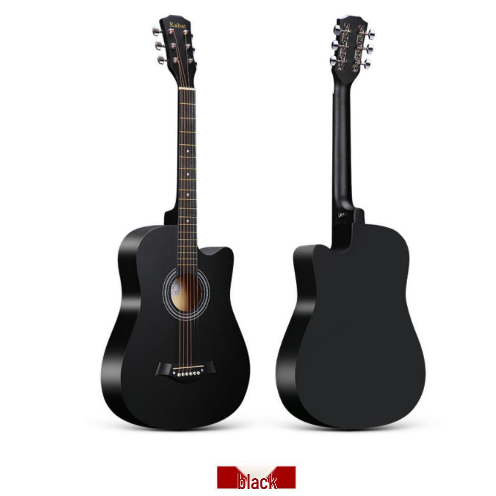 38-дюймовая деревянная народная гитара для начинающих