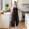 Splitpoot Keramiek Schort voor Mannen Vrouwen Lang Duurzaam met 3 Zakken Schort voor Keuken Koken Schilderen Doe-het-zelf Cadeau